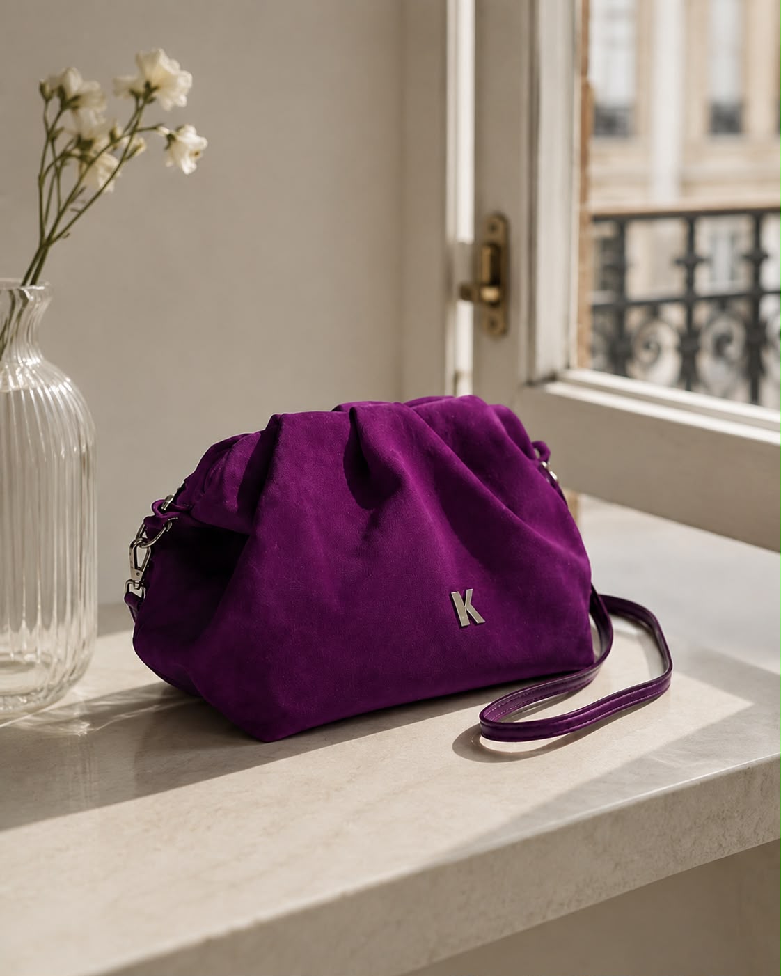 Livia Fuchsia Suede